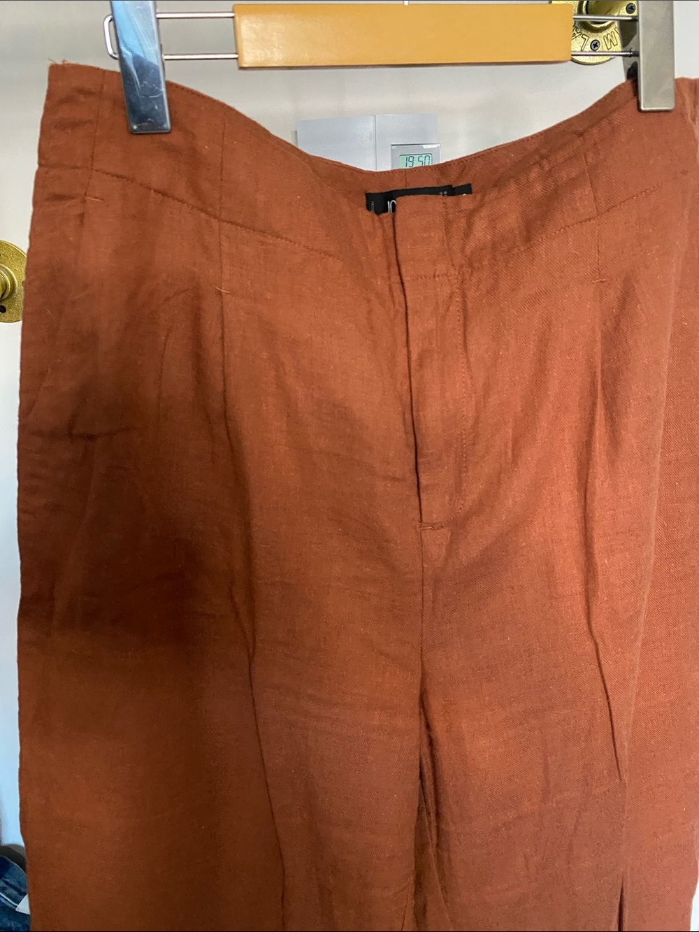 Simons Rust Orange Linen-Blend Jacket - Picture 13 of 17